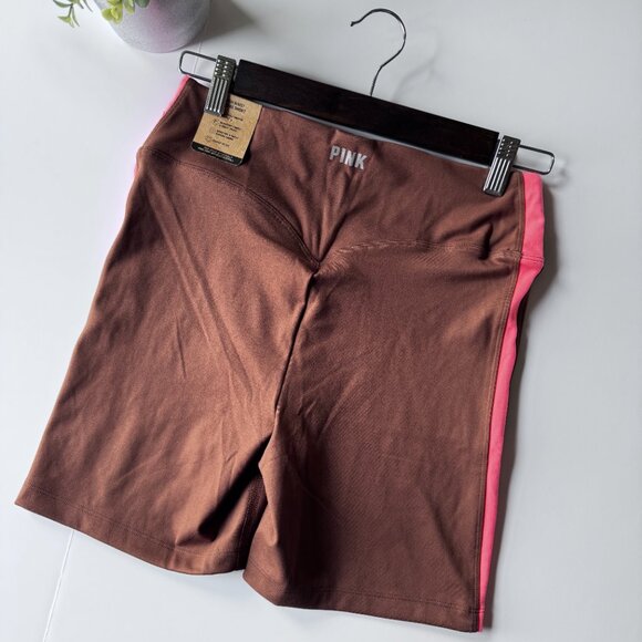 PINK Active Bike Shorts New With Tags, Victoria's Secret, Brown Soft Ultimate, M - Picture 8 of 9